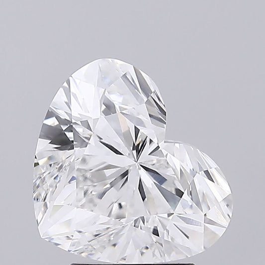 Lab-Grown Heart Diamond - 3.5 Carats, E Color, VVS2 Clarity - Certified by IGI - Report Number: LG659455911