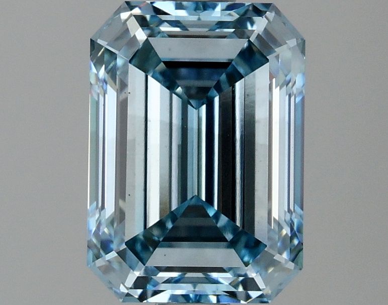 Lab-Grown Emerald Diamond - 2.04 Carats, Fancy Intense Blue Color, VS2 Clarity - Certified by IGI - Report Number: LG636422508