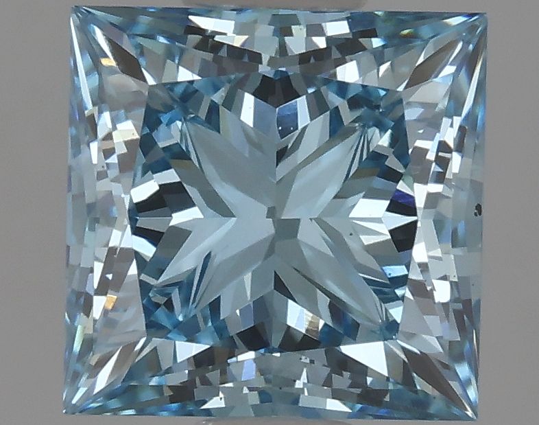 Lab-Grown Princess Diamond - 1.94 Carats, Fancy Vivid Blue Color, VS1 Clarity - Certified by IGI - Report Number: LG627456909
