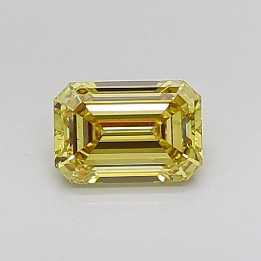 Lab-Grown Cushion Diamond - 2.05 Carats, Fancy Intense Yellow Color, VVS2 Clarity - Certified by IGI - Report Number: LG652415462