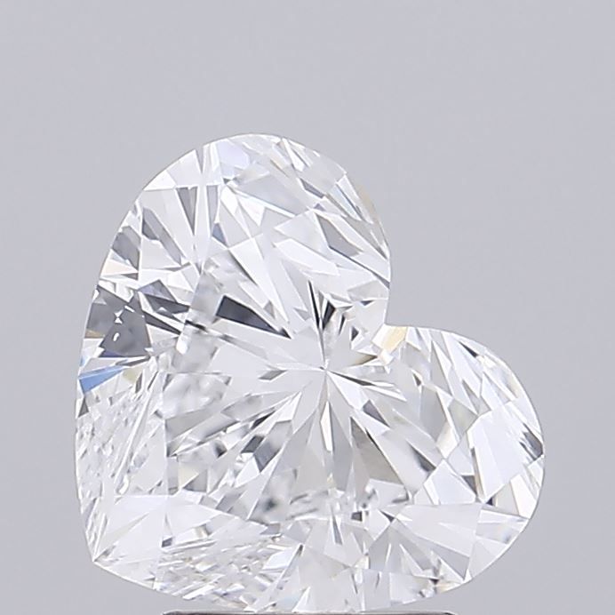 Lab-Grown Heart Diamond - 3.01 Carats, D Color, VVS2 Clarity - Certified by IGI - Report Number: LG675533628