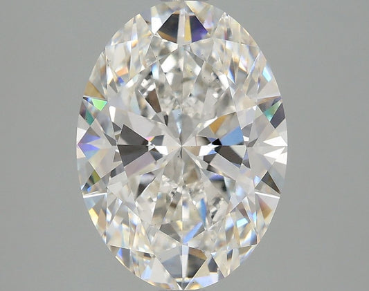 Lab-Grown Oval Diamond - 4.07 Carats, F Color, VS2 Clarity - Certified by IGI - Report Number: LG670454423