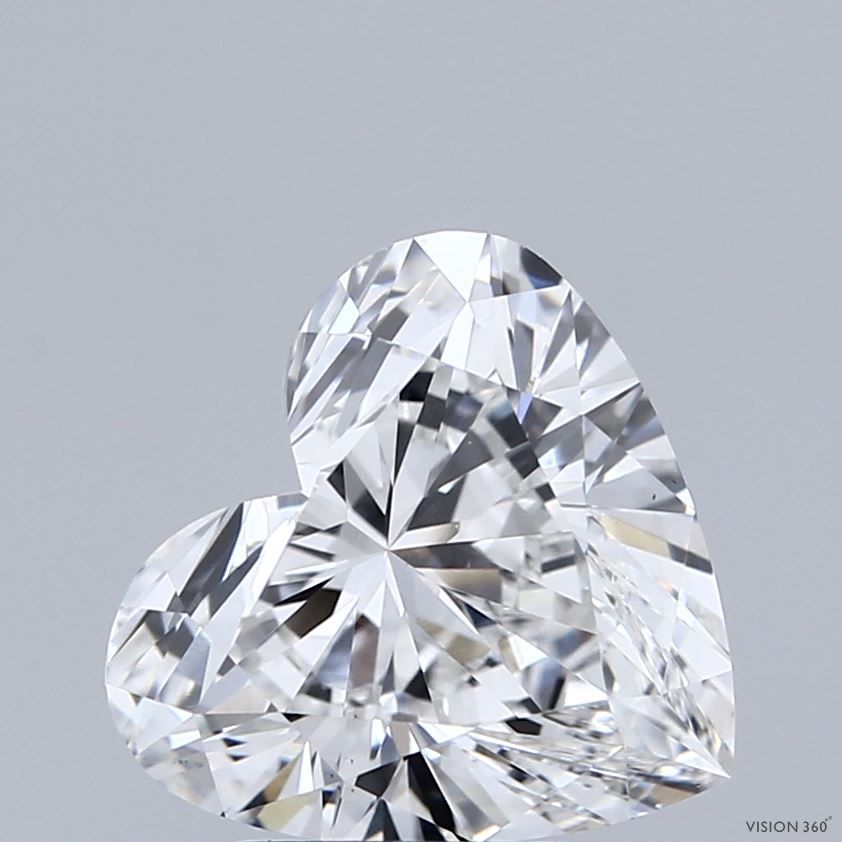 Lab-Grown Heart Diamond - 3.02 Carats, E Color, VS1 Clarity - Certified by IGI - Report Number: LG696539752