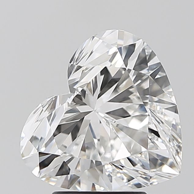 Lab-Grown Heart Diamond - 3.08 Carats, E Color, VVS2 Clarity - Certified by IGI - Report Number: LG674510613