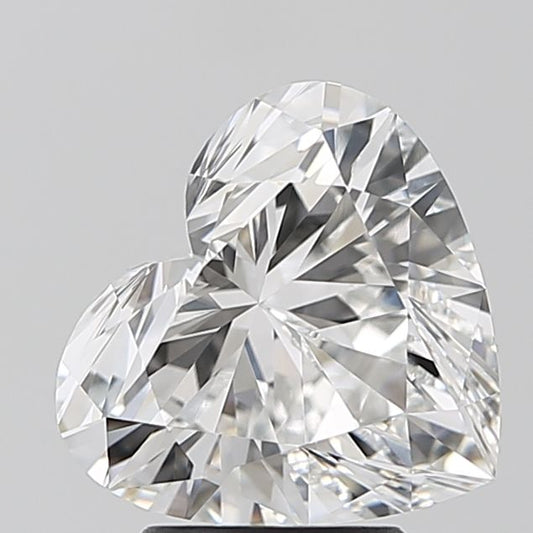 Lab-Grown Heart Diamond - 3.08 Carats, E Color, VVS2 Clarity - Certified by IGI - Report Number: LG674510613
