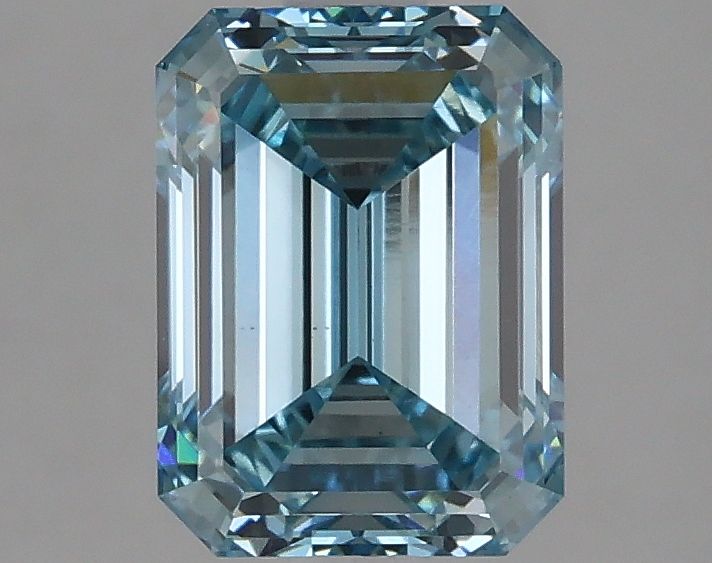 Lab-Grown Emerald Diamond - 1.98 Carats, Fancy Vivid Blue Color, VS1 Clarity - Certified by IGI - Report Number: LG632455030