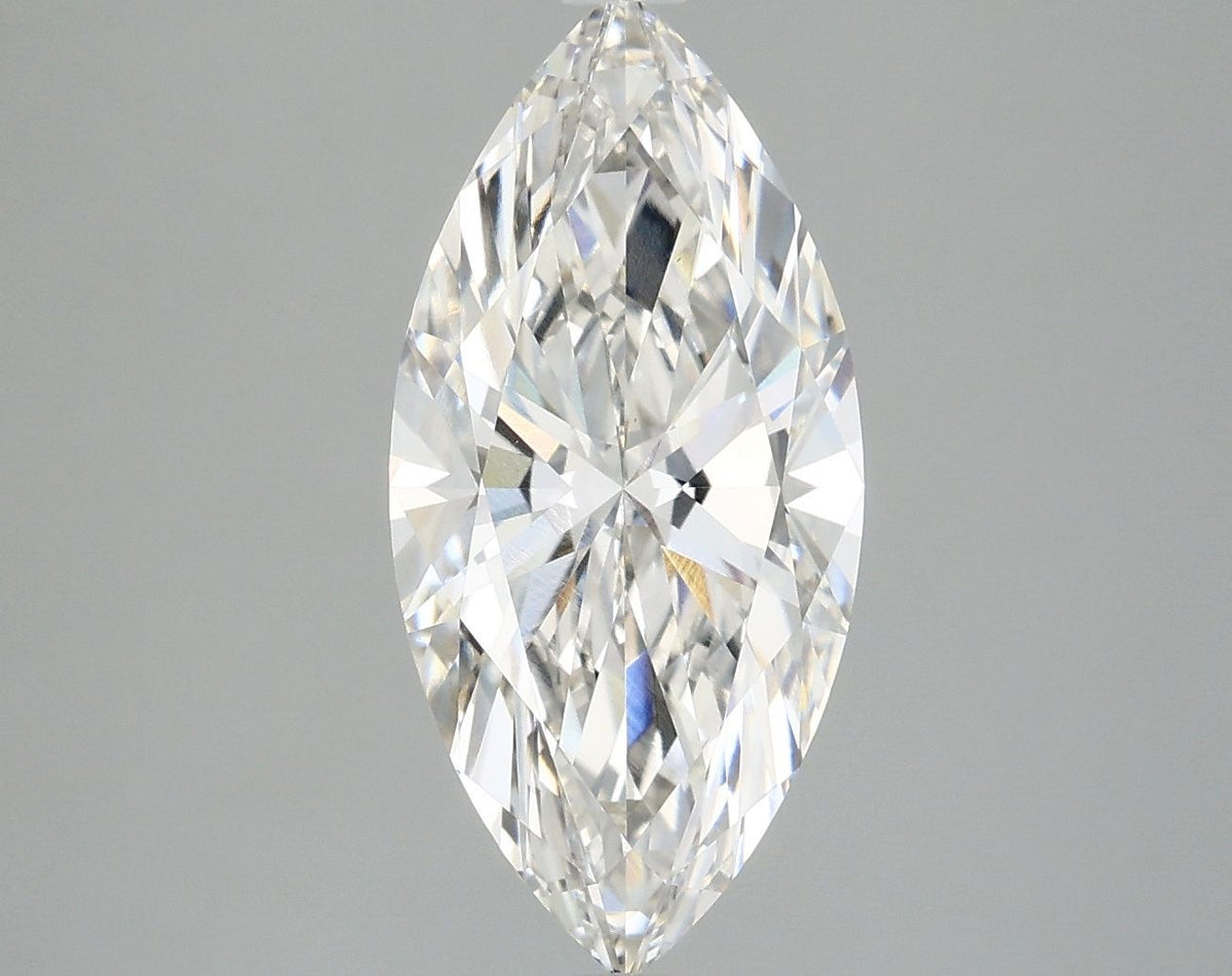 Lab-Grown Marquise Diamond - 2.98 Carats, F Color, VVS2 Clarity - Certified by IGI - Report Number: LG668414894