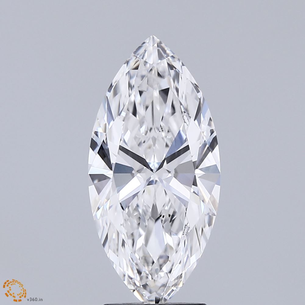 Lab-Grown Marquise Diamond - 2.52 Carats, E Color, VVS2 Clarity - Certified by IGI - Report Number: LG716504816