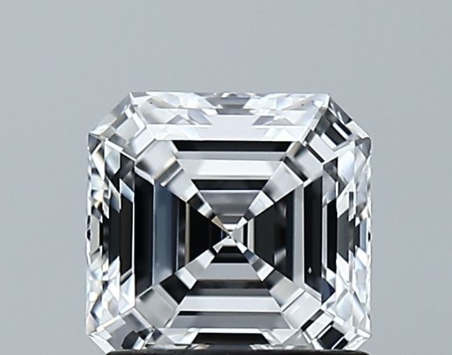 Lab-Grown Asscher Diamond - 1.23 Carats, D Color, VVS2 Clarity - Certified by GIA - Report Number: 6505781084
