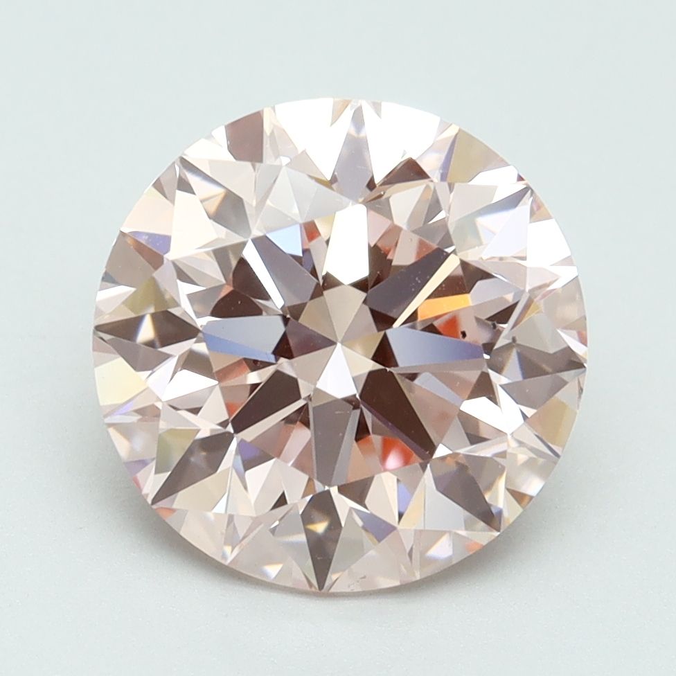 Lab-Grown Round Diamond - 3.5 Carats, Fancy Intense Pink Color, VS2 Clarity - Certified by IGI - Report Number: LG616416821