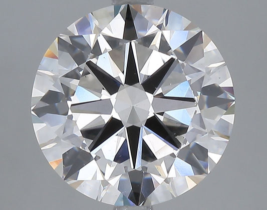 Lab-Grown Round Diamond - 4.01 Carats, F Color, VS2 Clarity - Certified by IGI - Report Number: LG662476674