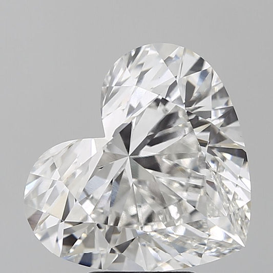 Lab-Grown Heart Diamond - 6.02 Carats, F Color, VVS2 Clarity - Certified by IGI - Report Number: LG669480062