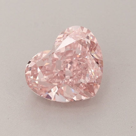 Lab-Grown Heart Diamond - 1.56 Carats, Fancy Vivid Pink Color, VVS2 Clarity - Certified by IGI - Report Number: LG635479998
