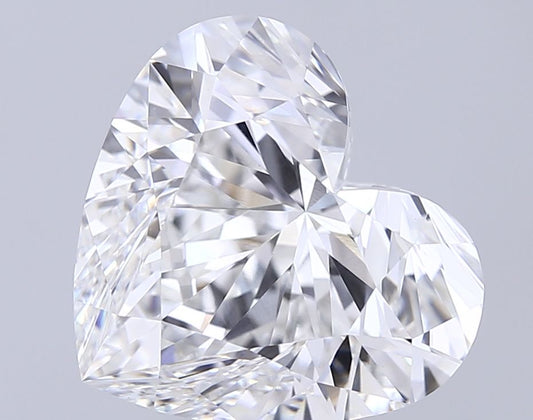 Lab-Grown Heart Diamond - 8.36 Carats, F Color, VVS2 Clarity - Certified by IGI - Report Number: LG702536262