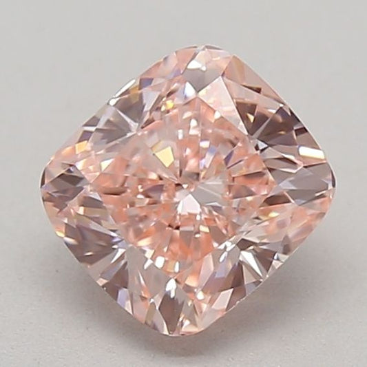 Lab-Grown Cushion Diamond - 0.85 Carats, Fancy Vivid Pink Color, VS1 Clarity - Certified by IGI - Report Number: LG610347932