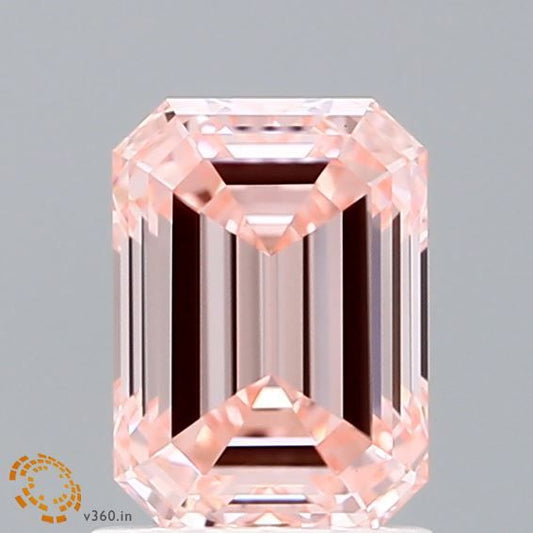 Lab-Grown Emerald Diamond - 1.51 Carats, Fancy Intense Pink Color, VVS2 Clarity - Certified by IGI - Report Number: LG600383231