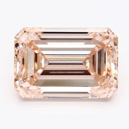 Lab-Grown Emerald Diamond - 6.14 Carats, Fancy Intense Pink Color, VS2 Clarity - Certified by IGI - Report Number: LG621477435