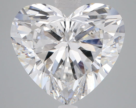 Lab-Grown Heart Diamond - 7.76 Carats, F Color, VS2 Clarity - Certified by IGI - Report Number: LG589383386
