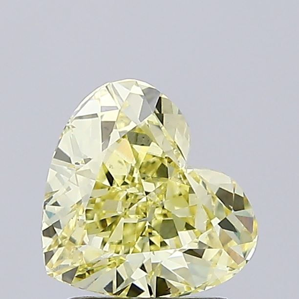 Lab-Grown Heart Diamond - 2.02 Carats, Fancy Intense Yellow Color, VS1 Clarity - Certified by IGI - Report Number: LG682505715