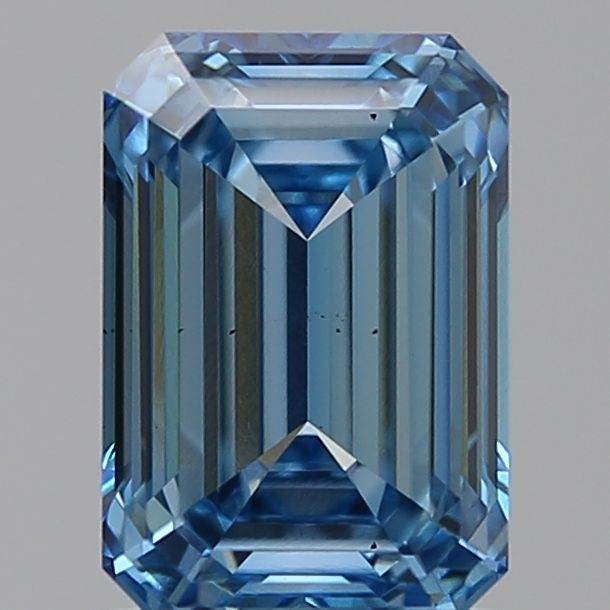 Lab-Grown Emerald Diamond - 1.52 Carats, Fancy Vivid Blue Color, VS2 Clarity - Certified by IGI - Report Number: LG618441923