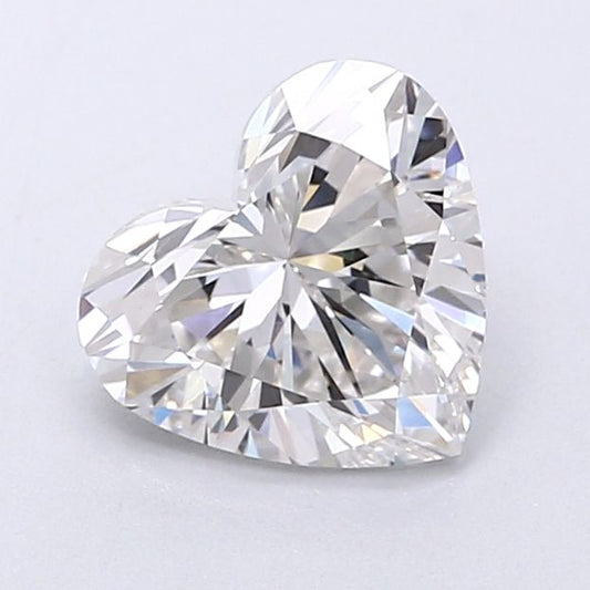 Lab-Grown Heart Diamond - 1.51 Carats, Fancy Vivid Blue Color, VS1 Clarity - Certified by IGI - Report Number: LG638439858