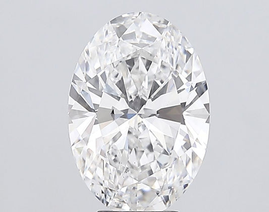 Lab-Grown Oval Diamond - 6.03 Carats, E Color, VS2 Clarity - Certified by IGI - Report Number: LG683583629