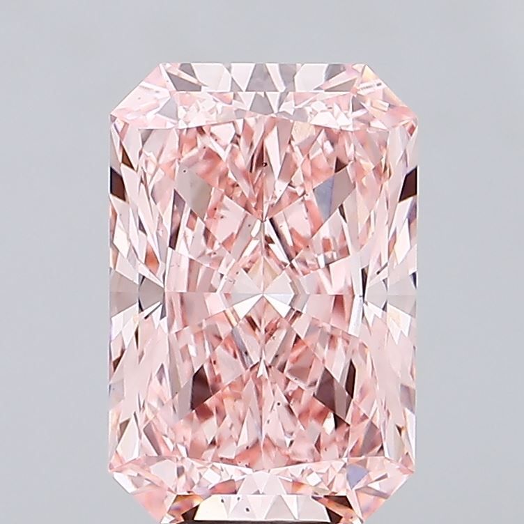 Lab-Grown Radiant Diamond - 8.82 Carats, Fancy Vivid Pink Color, VS2 Clarity - Certified by IGI - Report Number: LG685530809