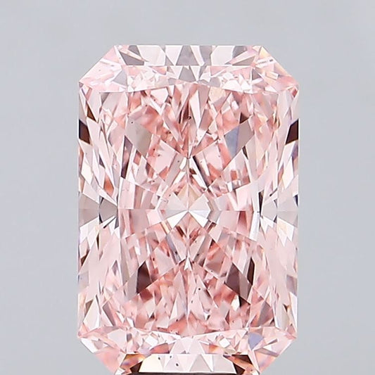 Lab-Grown Radiant Diamond - 8.82 Carats, Fancy Vivid Pink Color, VS2 Clarity - Certified by IGI - Report Number: LG685530809