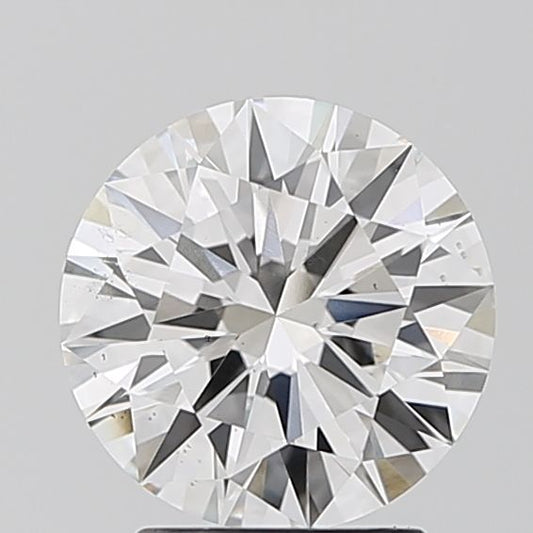 Lab-Grown Round Diamond - 2.01 Carats, F Color, VS2 Clarity - Certified by IGI - Report Number: LG689504967