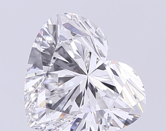 Lab-Grown Heart Diamond - 2.52 Carats, F Color, VVS2 Clarity - Certified by IGI - Report Number: LG710577461