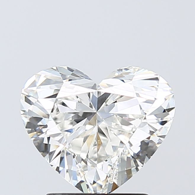 Lab-Grown Heart Diamond - 2.01 Carats, F Color, VVS2 Clarity - Certified by IGI - Report Number: LG640432334