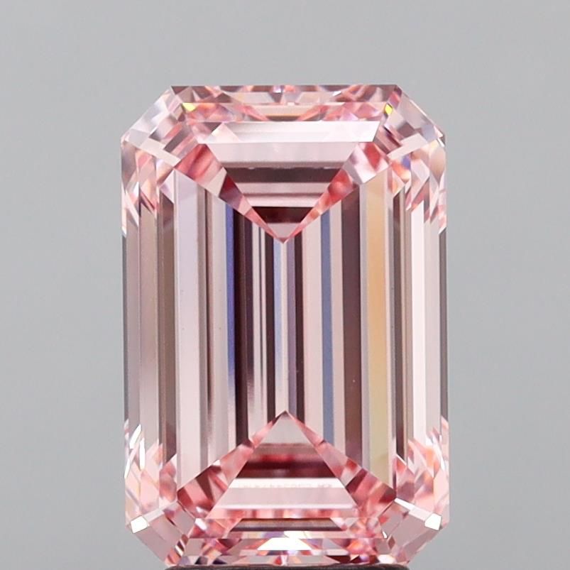 Lab-Grown Emerald Diamond - 4.53 Carats, Fancy Intense Pink Color, VS1 Clarity - Certified by IGI - Report Number: LG634474141