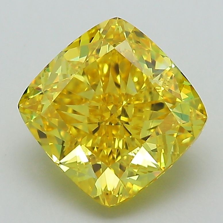 Cushion Modified 2.82ct Fancy Vivid Yellow VS1 - Cut • IGI • LG593367327