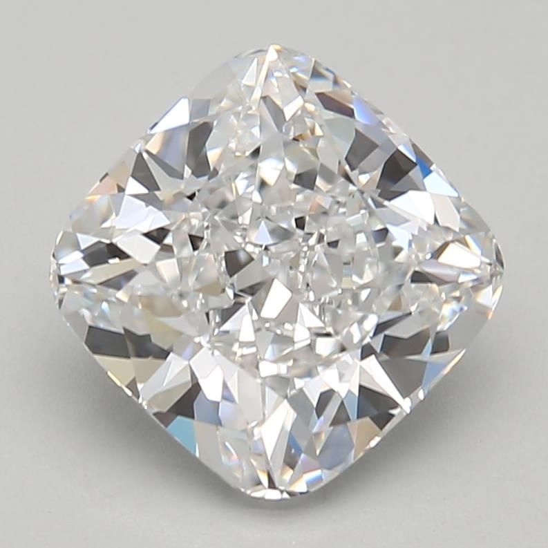 Lab-Grown Cushion Diamond - 2.5 Carats, D Color, VVS2 Clarity - Certified by GIA - Report Number: 1232565038