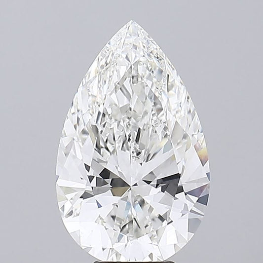 Lab-Grown Pear Diamond - 7.05 Carats, F Color, VVS2 Clarity - Certified by IGI - Report Number: LG714504045