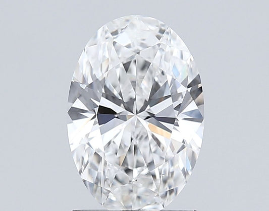 Lab-Grown Oval Diamond - 1.57 Carats, F Color, VVS2 Clarity - Certified by IGI - Report Number: LG685553798
