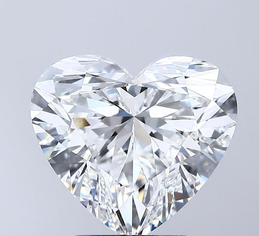 Lab-Grown Heart Diamond - 3.59 Carats, D Color, VS1 Clarity - Certified by IGI - Report Number: LG700536229