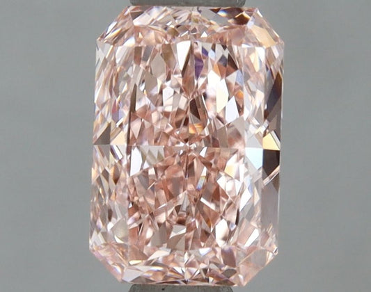 Lab-Grown Radiant Diamond - 1.01 Carats, Fancy Intense Pink Color, VVS2 Clarity - Certified by IGI - Report Number: LG670472955