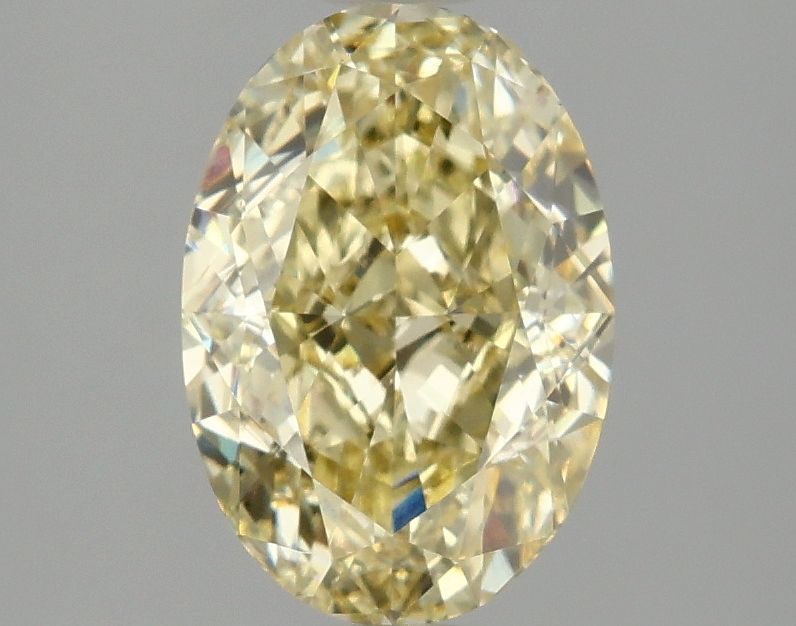 Lab-Grown Oval Diamond - 2.03 Carats, Fancy Intense Yellow Color, VVS2 Clarity - Certified by IGI - Report Number: LG662415946