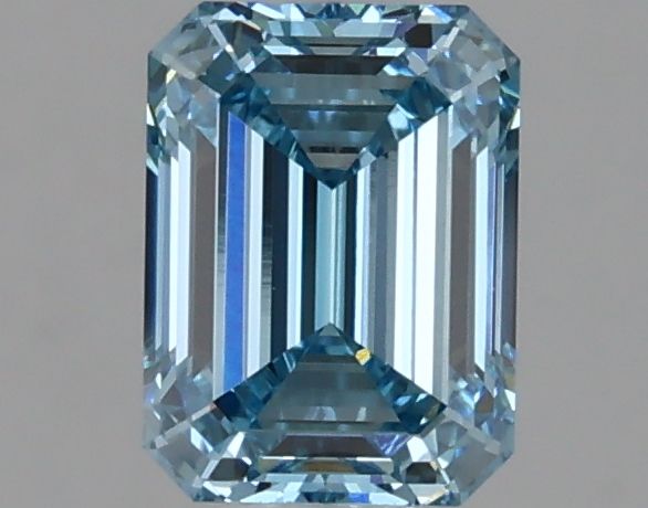 Lab-Grown Emerald Diamond - 1.11 Carats, Fancy Vivid Blue Color, VS1 Clarity - Certified by IGI - Report Number: LG629497913
