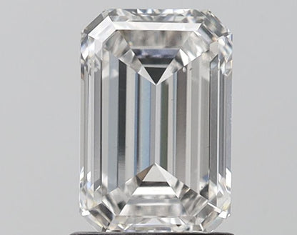 Lab-Grown Emerald Diamond - 1.55 Carats, F Color, VS2 Clarity - Certified by IGI - Report Number: LG671445279
