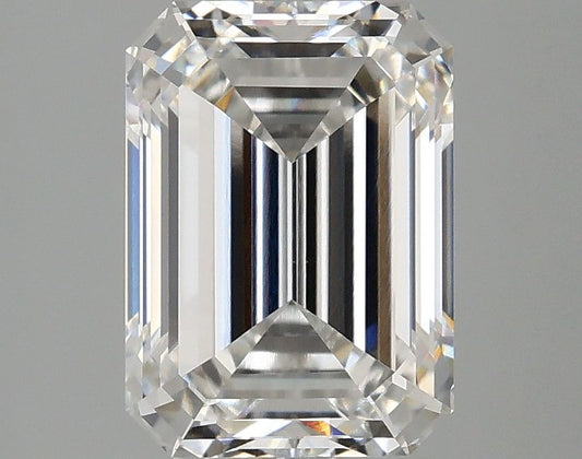Lab-Grown Emerald Diamond - 2.98 Carats, F Color, VVS2 Clarity - Certified by IGI - Report Number: LG675590604