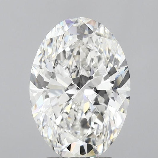 Lab-Grown Oval Diamond - 3.0 Carats, F Color, VS2 Clarity - Certified by IGI - Report Number: LG683597118