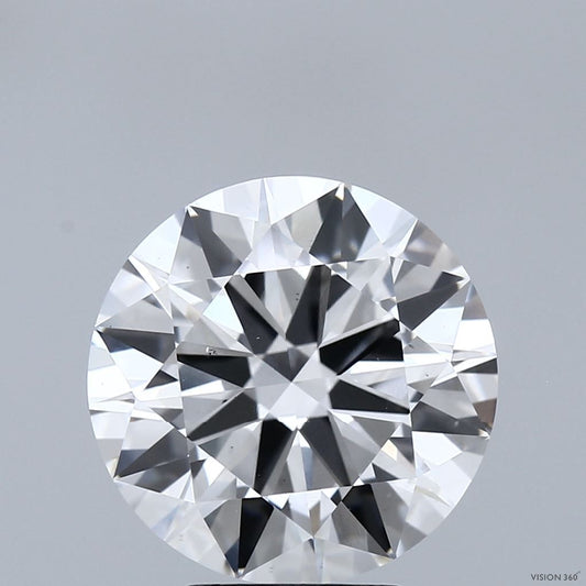 Lab-Grown Round Diamond - 5.01 Carats, F Color, VS1 Clarity - Certified by IGI - Report Number: LG683583106