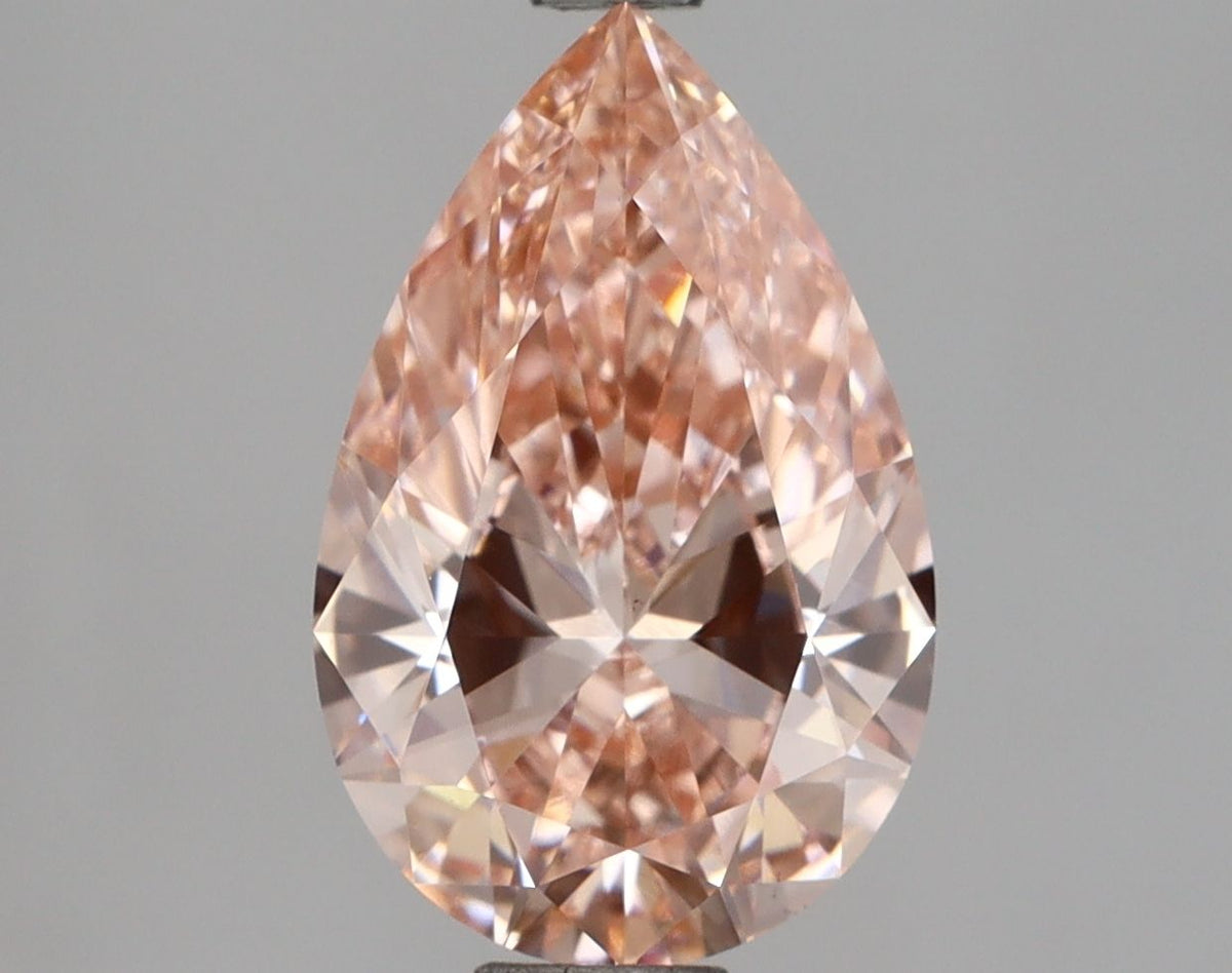 Lab-Grown Pear Diamond - 2.52 Carats, Fancy Intense Pink Color, VS1 Clarity - Certified by IGI - Report Number: LG685535336