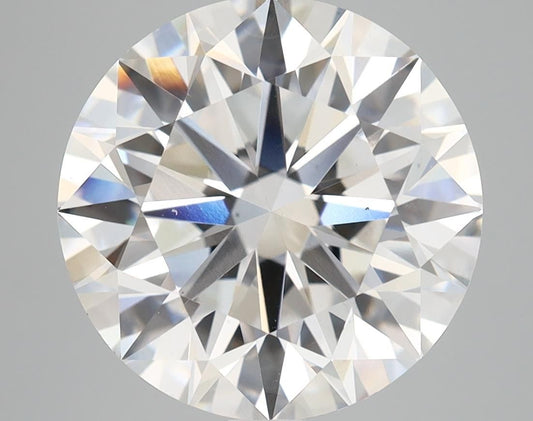 Lab-Grown Round Diamond - 7.01 Carats, F Color, VS1 Clarity - Certified by IGI - Report Number: LG593375892