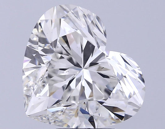Lab-Grown Heart Diamond - 7.04 Carats, F Color, VS2 Clarity - Certified by IGI - Report Number: LG657425754