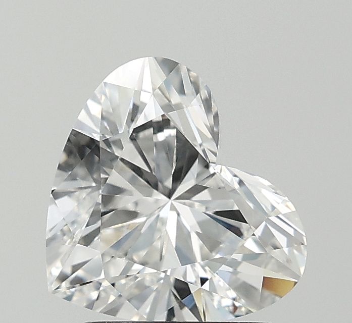Lab-Grown Heart Diamond - 2.0 Carats, F Color, VVS2 Clarity - Certified by IGI - Report Number: LG674539640