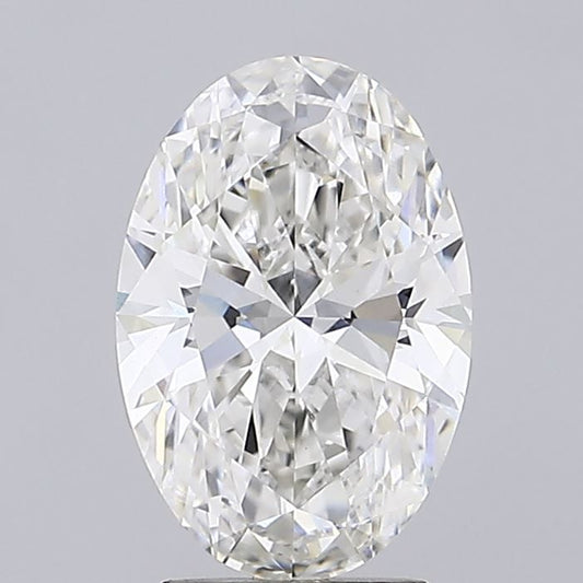 Lab-Grown Oval Diamond - 3.07 Carats, F Color, VVS2 Clarity - Certified by IGI - Report Number: LG674515377