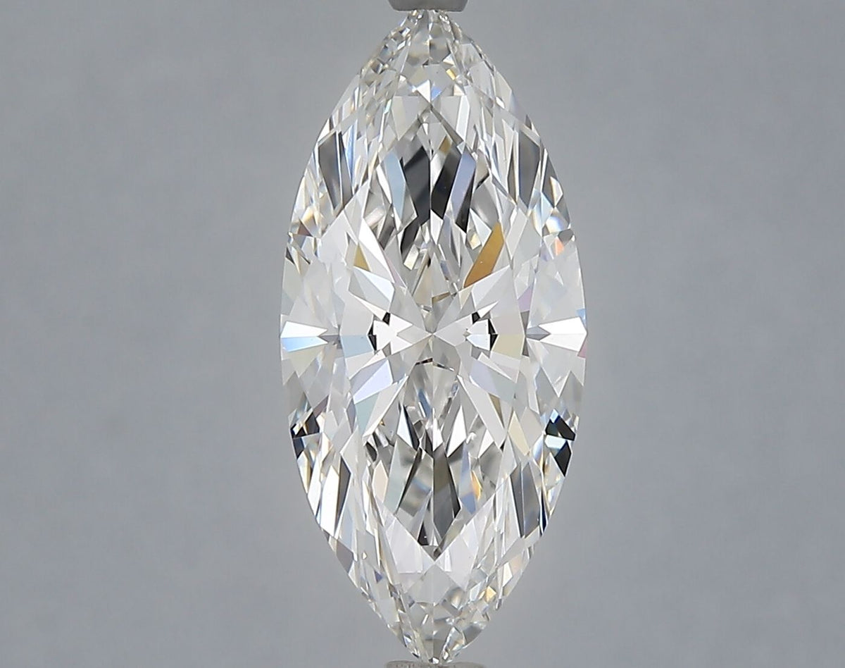 Lab-Grown Marquise Diamond - 2.54 Carats, F Color, VVS2 Clarity - Certified by IGI - Report Number: LG693537987